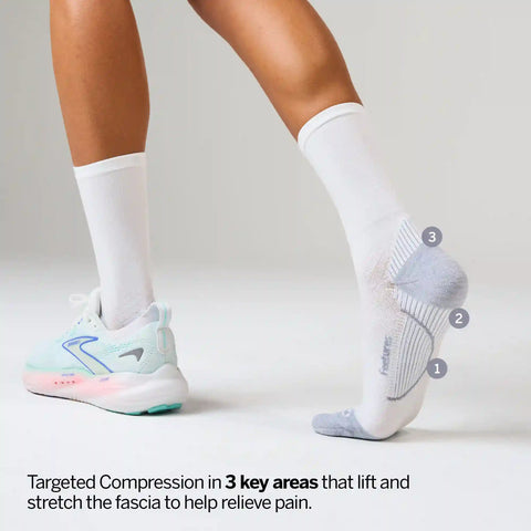 Plantar Fasciitis Relief Sock Light Cushion Mini Crew 3 Pack