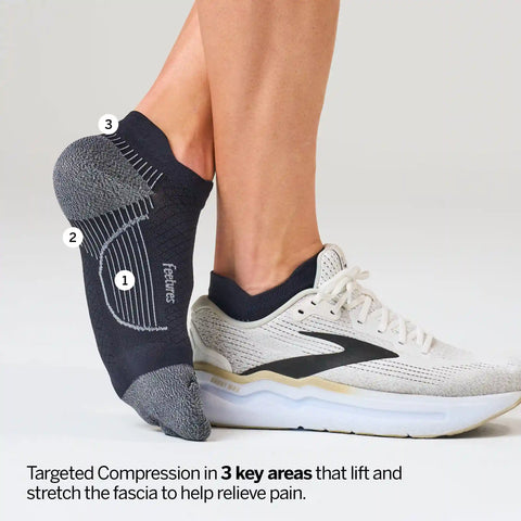 Plantar Fasciitis Relief Sock Light Cushion Quarter 6 Pack